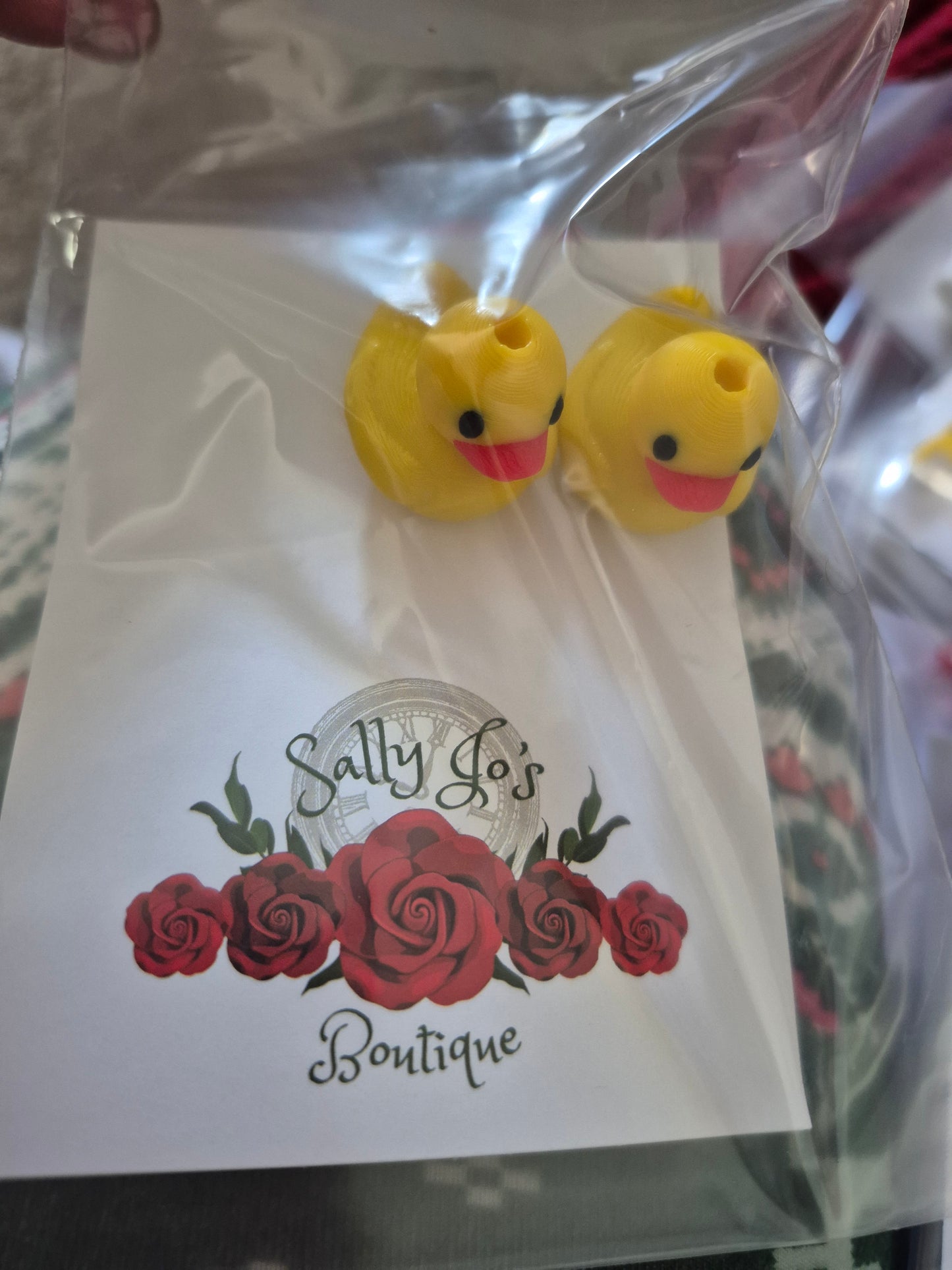 3 D Printed Hoodie String Charms Ducks