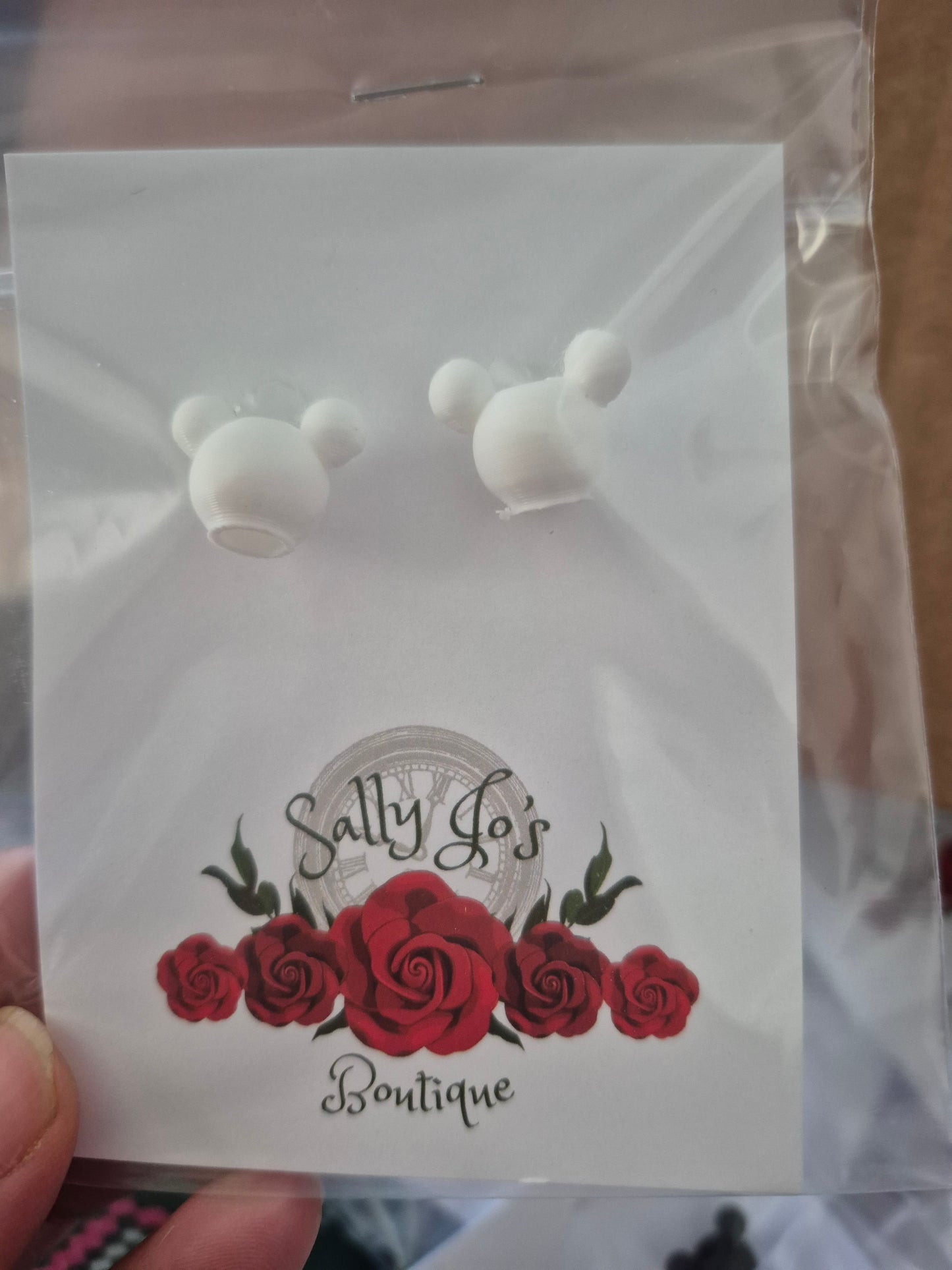 3 d Printed Hoodie Charms  Mickey White