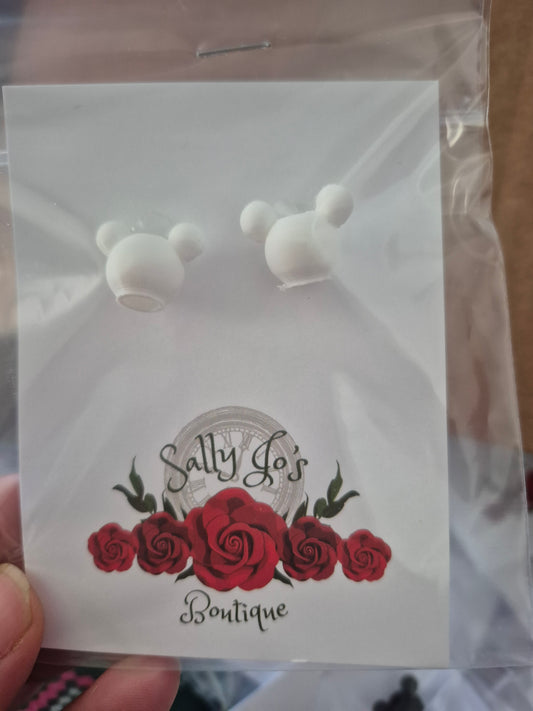 3 d Printed Hoodie Charms  Mickey White